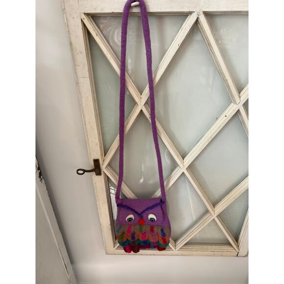 Felted wool owl bag purse - Picture 2 of 5